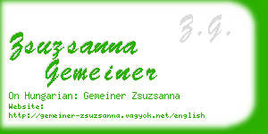 zsuzsanna gemeiner business card